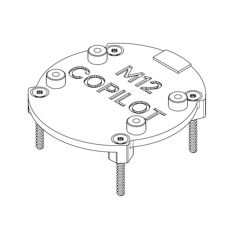 Custom fitted Copilot adapter plate for the M12